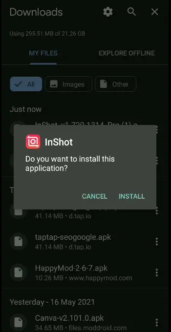 Install InShot Pro